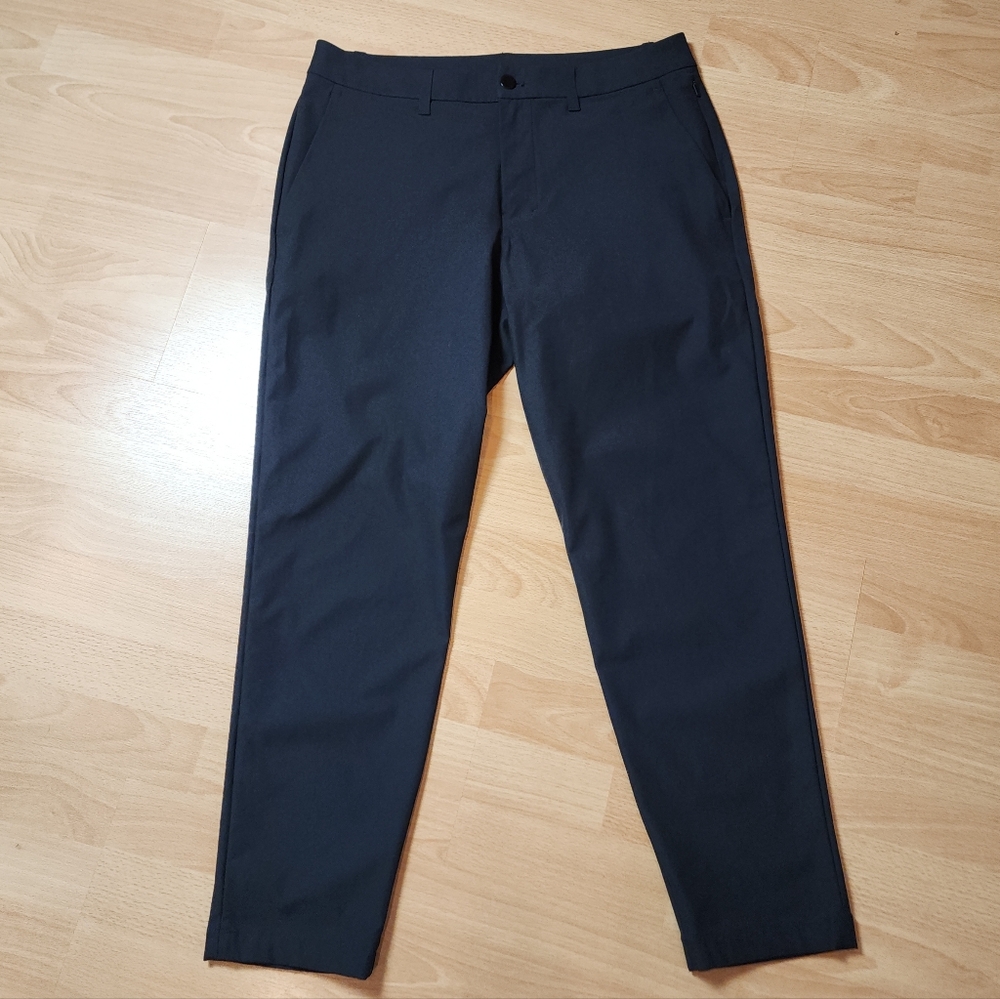 Lululemon ABC Slim-Fit Black Trouser Warpstreme Men's Size 32 (27" Inseam)